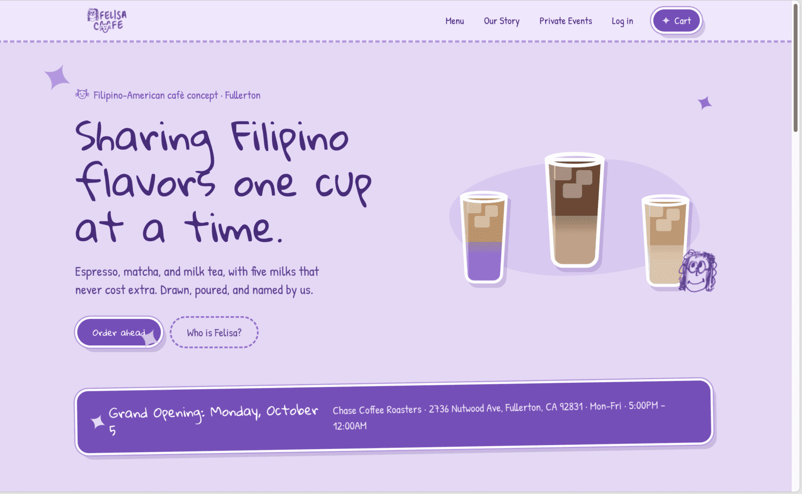 Screenshot of Felisa Cafe